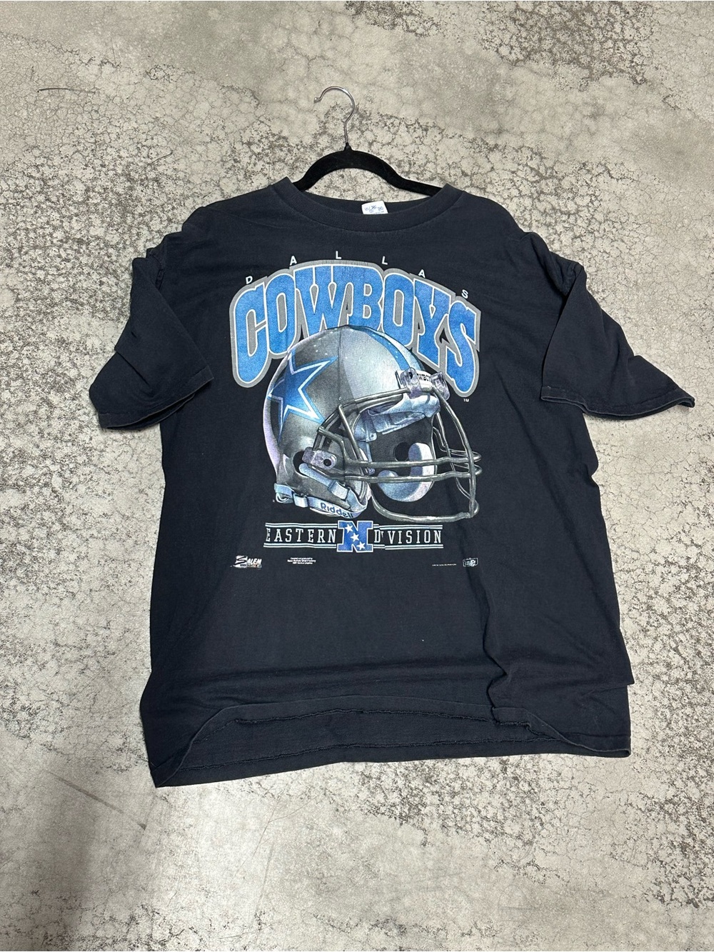 Vintage 90s Dallas Cowboys Helmet T shirt Single Stitch Salem Sportswear XL
